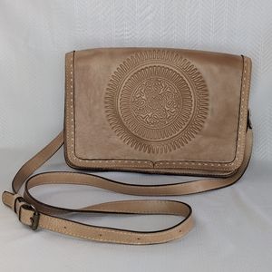 Patricia Nash Tooled Sunburst Crossbody Bag